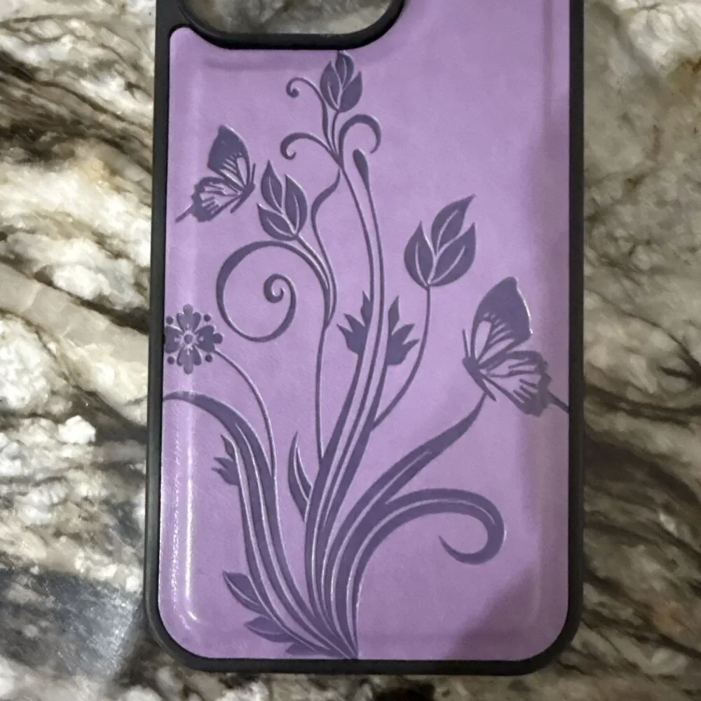 Apple Iphone Case Purple 15 Pro Max Measures ~ 6.25in X 3in Plz Read Description